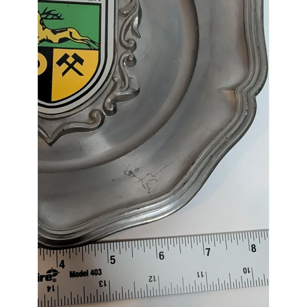 Barsinghausen Germany Pewter Wall Plate 8